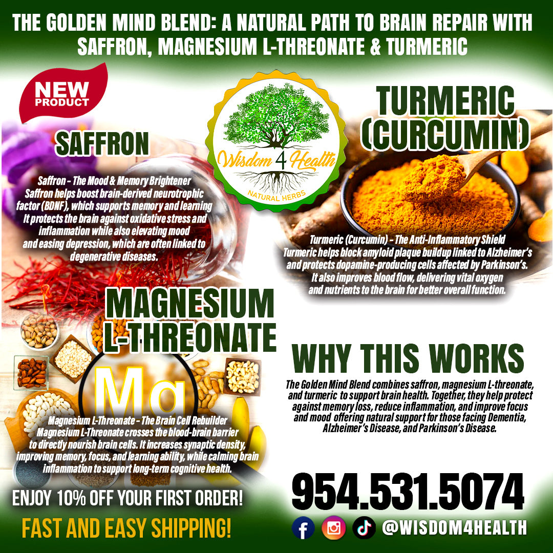 Saffron, Magnesium L-Threonate, Turmeric