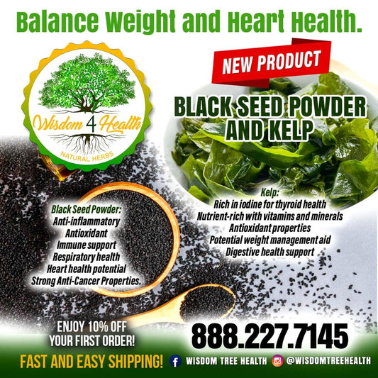 Black Seed Powder and Kelp