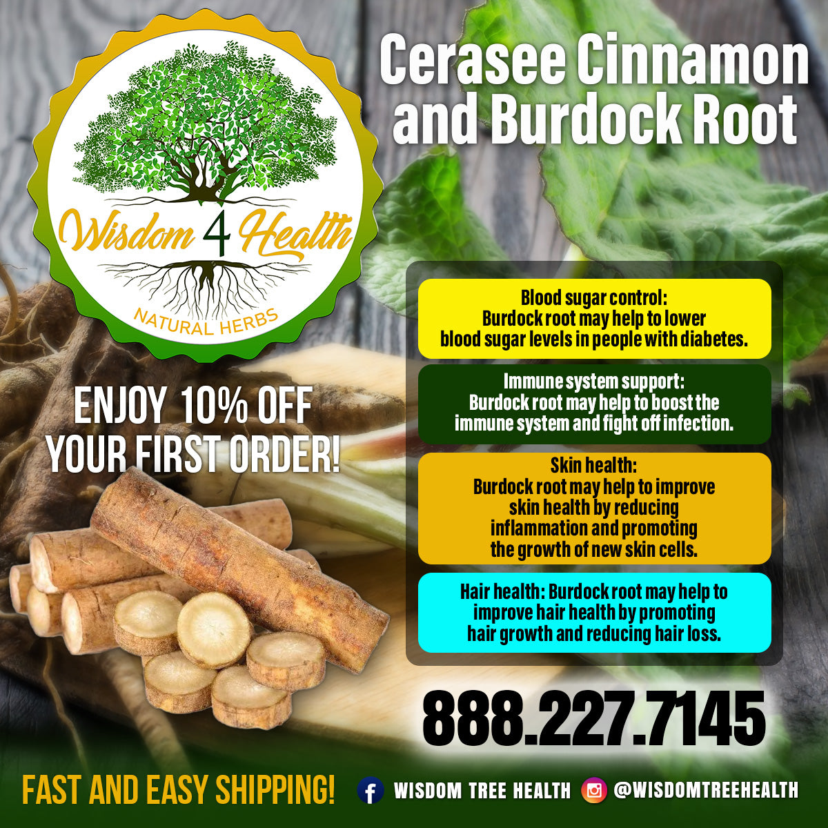 Cerasee, Cinnamon and Burdock Root