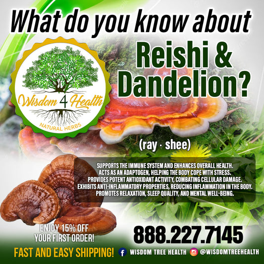 Reishi Mushroom and Dandelion