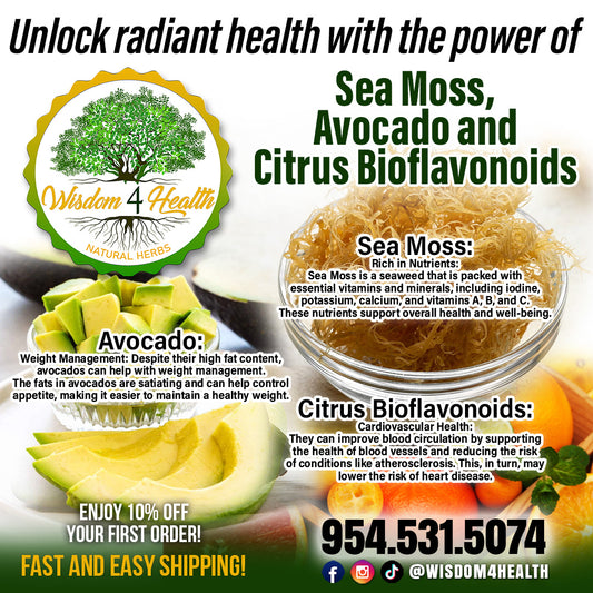 SeaMoss, Avocado and Citrus Bioflavonoids