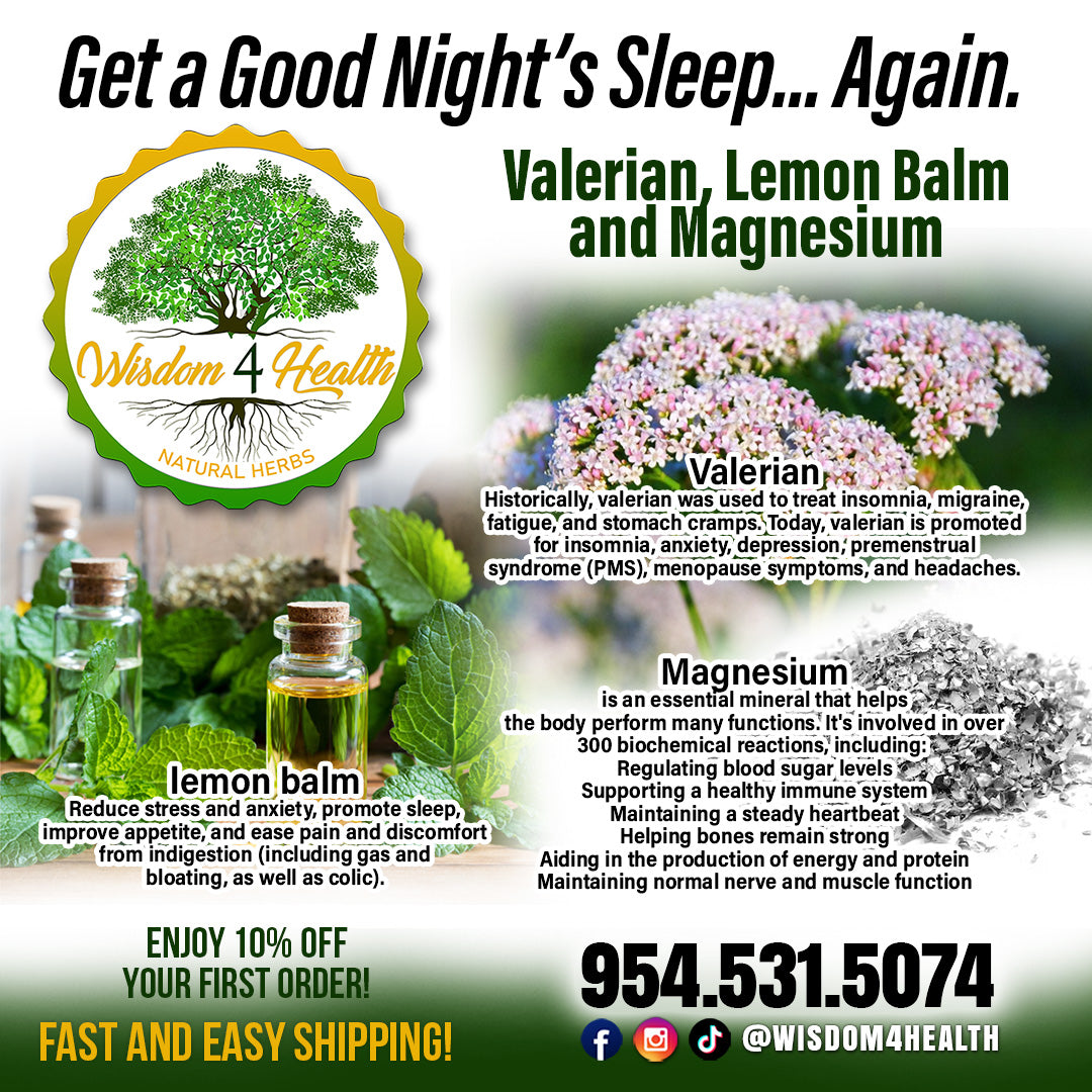 Valerian, Lemon Balm and Magnesium