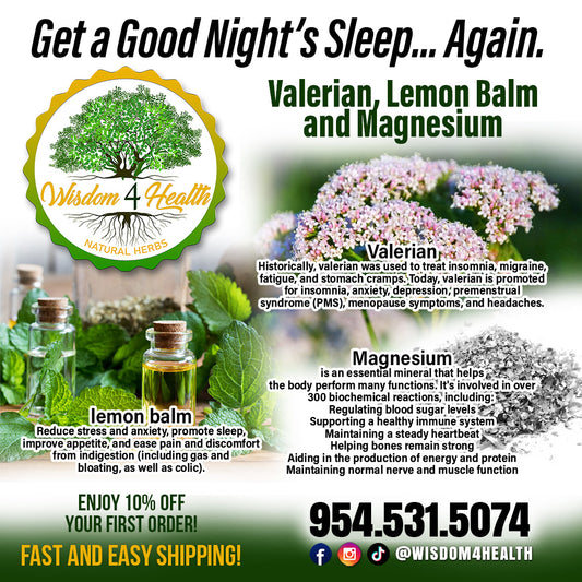 Valerian, Lemon Balm and Magnesium