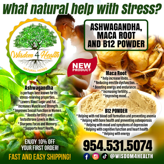 Ashwaganda, Maca Root and Vitamin B12