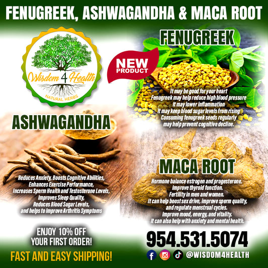 Fenugreek, Ashwagandha, and Macaroot