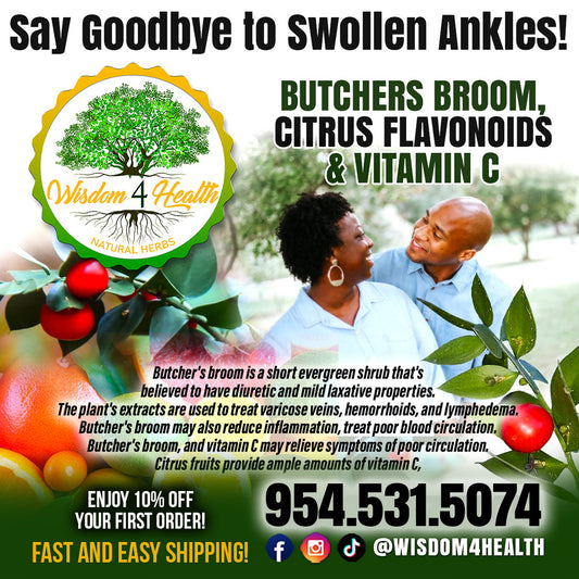 Butchers Broom, Citrus Flavonoids and Vitamin C