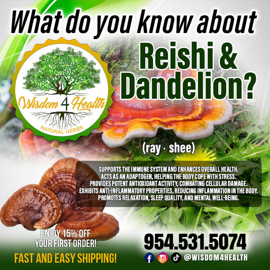 Reishi Mushroom and Dandelion