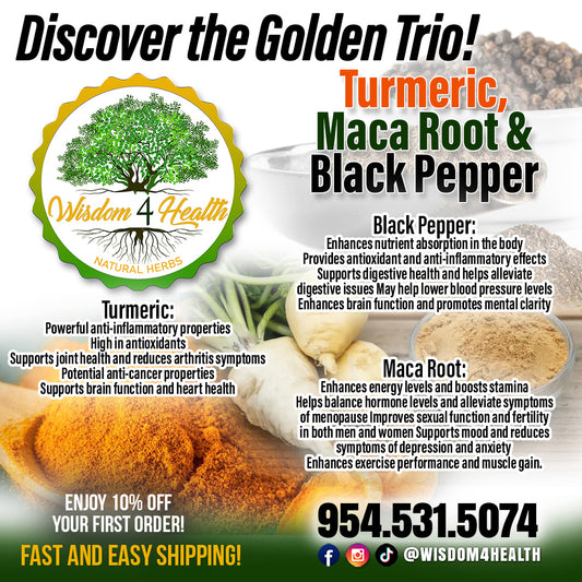 Turmeric, Maca Root and Black Pepper
